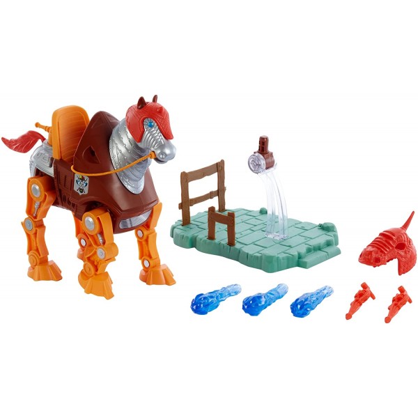 Masters of the Universe - Origins Stridor HDT26 Actionfigur, großes Roboterpferd mit Projektilwerfer